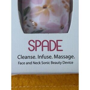 POP Sonic Spade Face & Neck Vibrating Cleanser Massager pink